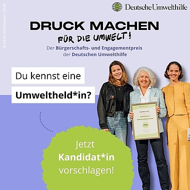DRUCK MACHEN – Für die Umwelt!